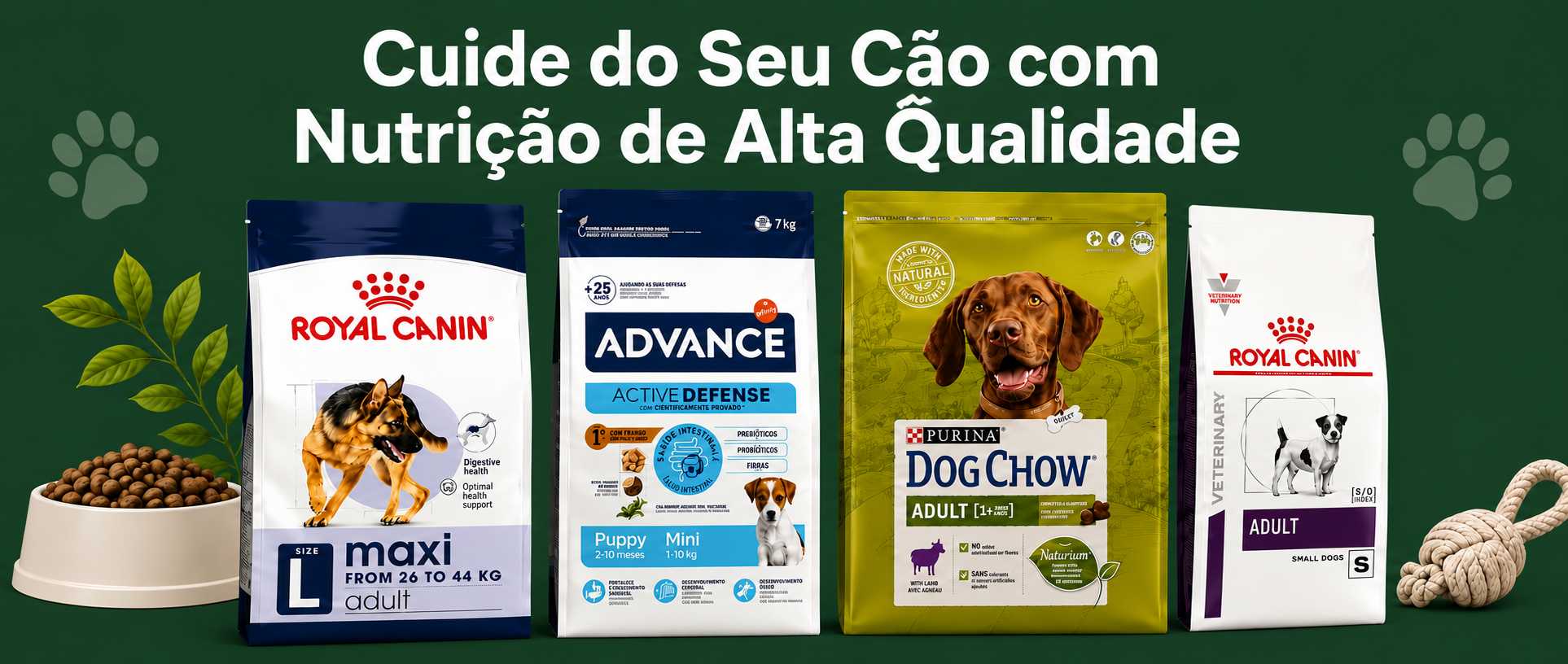 Produtos selecionados para o seu cão